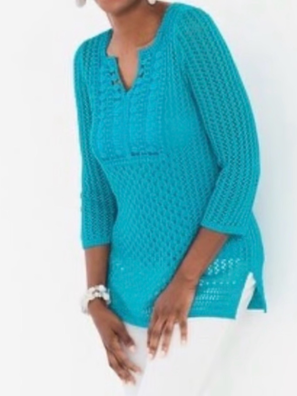 Chico’s Open Knit Sweater